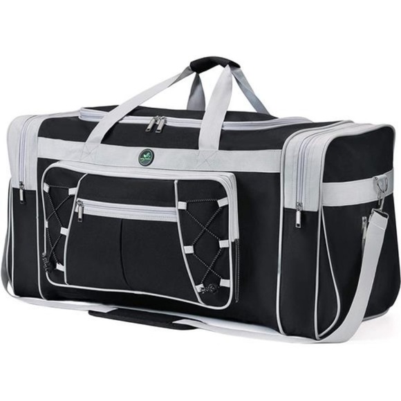 HOT Duffel Water-proof & Tear Resistant for Men & Women Black White